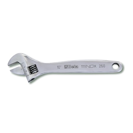 Beta 111INOX/150 Stainless Steel Adjustable Wrench with Scale, 18-45mm 001110315